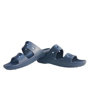 Crocs Classic Slide Sandal Men's Navy Blue Size 10 Iconic Comfort Sandals NWT